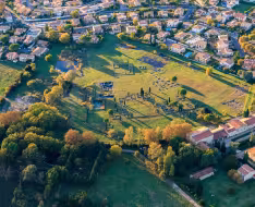 Vue aérienne du site de Lattara