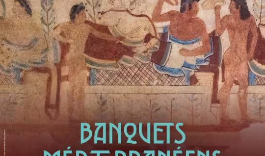 Affiche Banquets méditerranéens entre Grecs, Étrusques et Gaulois